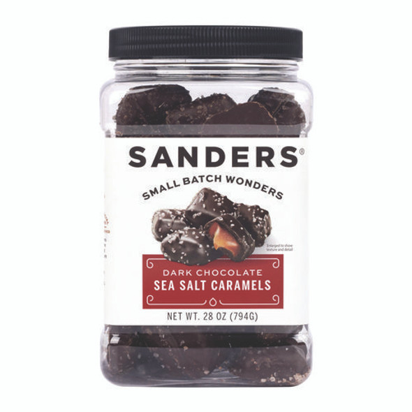 Dark Chocolate Caramel Sea Salt Tub, Dark Chocolate Caramel, 28 oz Tub