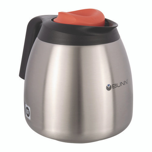 1.9 Liter Thermal Carafe, Stainless Steel/Black/Orange (Decaf)