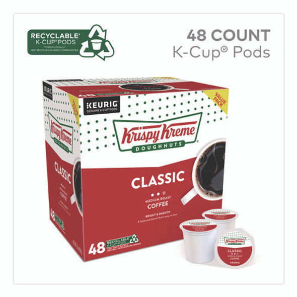 Classic Coffee K-Cups, Medium Roast, 0.33 oz, 48/Box