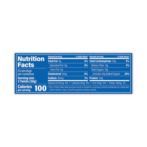 Black Licorice Twists, 3.5 lb Jar