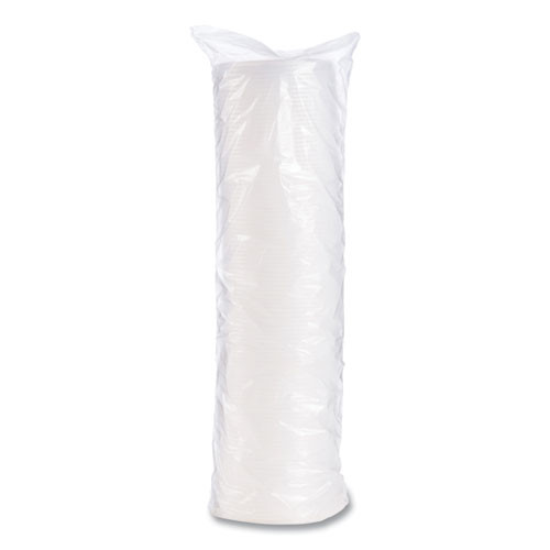 Plastic Cold Cup Lids, Fits 8 oz to 9 oz Cold Cups, Translucent, 100/Pack, 10 Packs/Carton