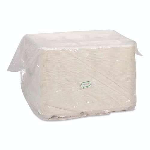 Compostable Fiber Blend School Lunch Tray, Heavy Duty, 8 x 12 x 1, White, 250/Carton