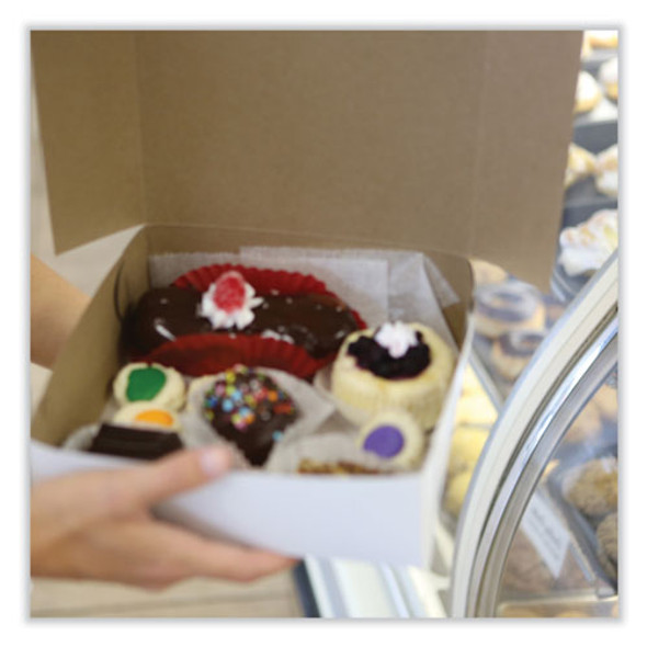 Bakery Boxes, Standard, 12 x 12 x 4, White, Paper, 100/Carton Bakery Boxes, Standard, 12 x 12 x 4, White, Paper, 100/Carton