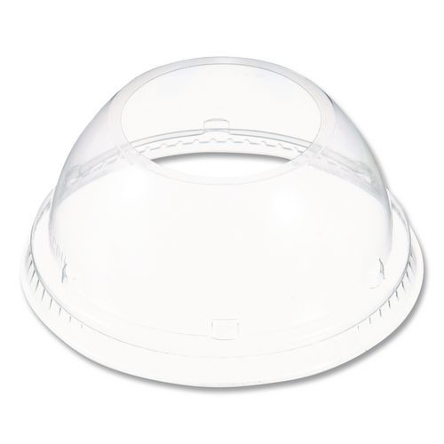 Dome-Top Sundae/Cold Cup Lids, Fits 12 oz to 24 oz Cold Cups, Plastic, Clear, 1,000/Carton