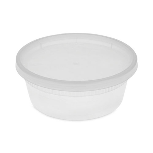 Newspring DELItainer Microwavable Container, 8 oz, 1.13 x 2.8 x 1.33, Clear, Plastic, 240/Carton