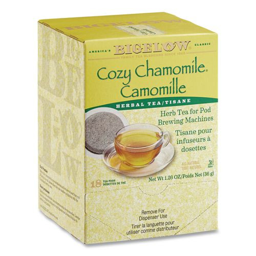 Cozy Chamomile Herbal Tea Pods, 1.90 oz, 18/Box