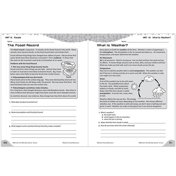 Lets Get This Day Started: Science Grade 3