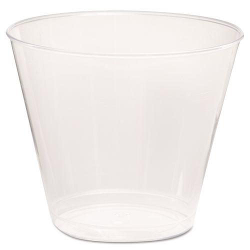 Comet Plastic Tumbler, Squat, 5 oz, Clear, 50/Pack, 20 Packs/Carton