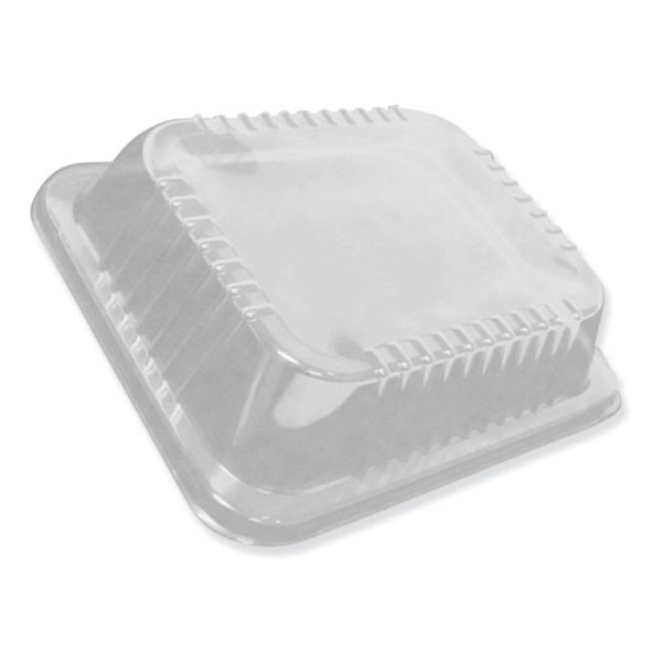 Dome Lids for 12.63 x 10.5 Oblong Containers, 2.5" Half Size Steam Table Pan Lid, High Dome, Clear, Plastic, 100/Carton
