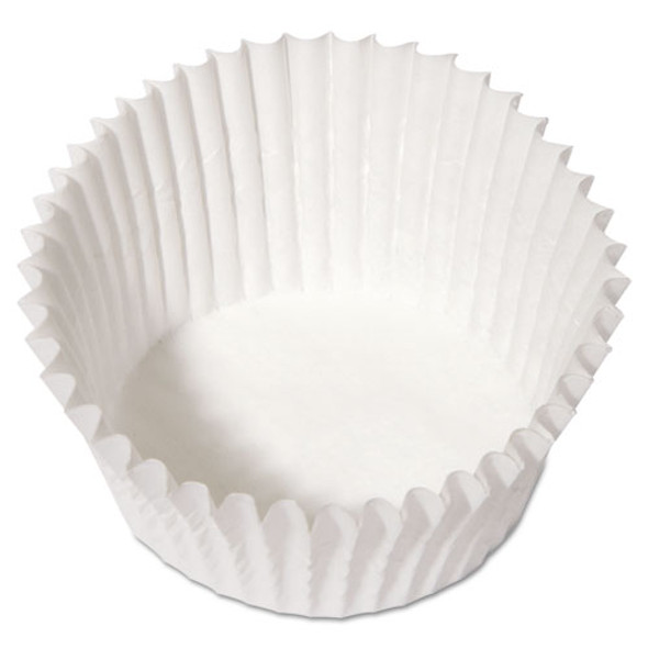 Fluted Bake Cups, 4.5" Diameter x 1.25" h, White, Paper, 500/Pack, 20 Packs/Carton