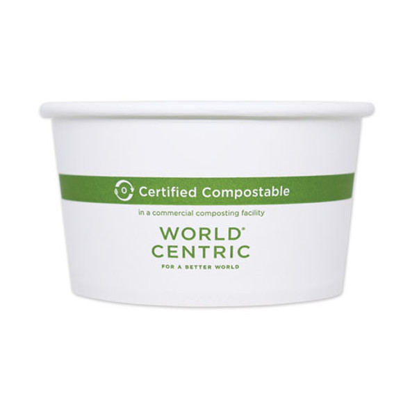 Paper Bowls, 12 oz, 4.5" Diameter x 2.5" h,  White, 500/Carton