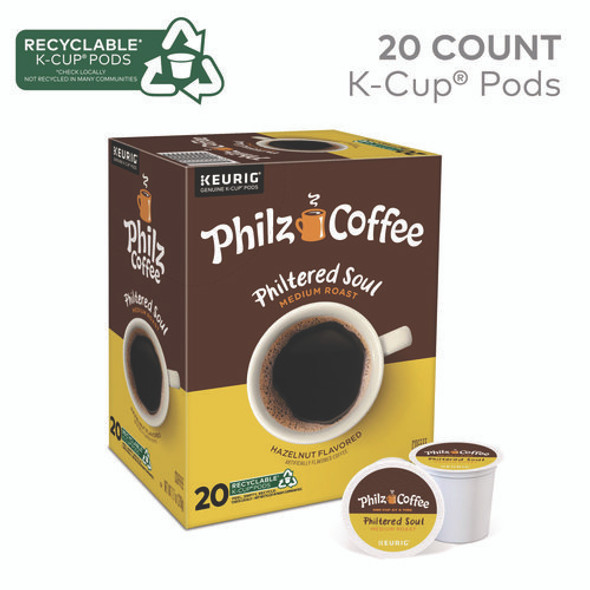 Philtered Soul K Cups, Hazelnut, 80/Carton