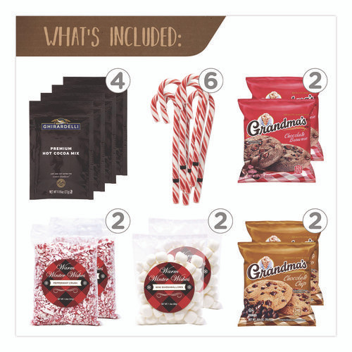 Warm Winter Wishes Hot Chocolate Kit, 18 Assorted Items/Box