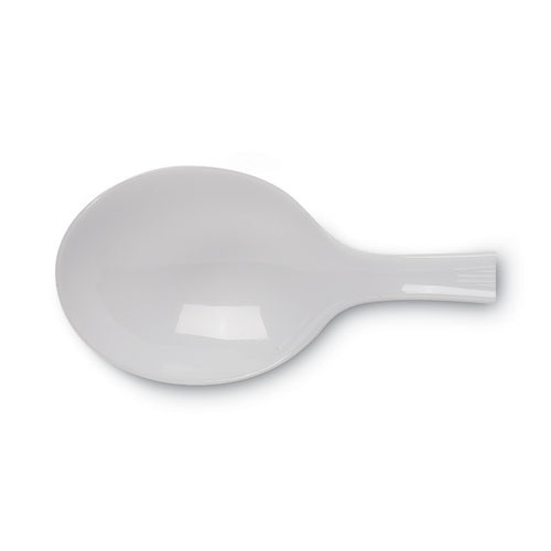 Plastic Cutlery, Heavyweight Soup Spoon, White, 100/Box