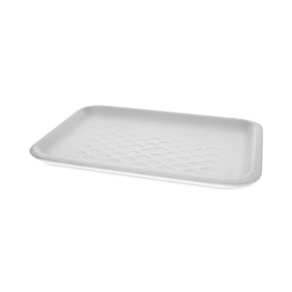 Supermarket Tray, #2S, 10.75 x 5.5 x 1.2, White, Foam, 500/Carton Supermarket Tray, #2S, 10.75 x 5.5 x 1.2, White, Foam, 500/Carton
