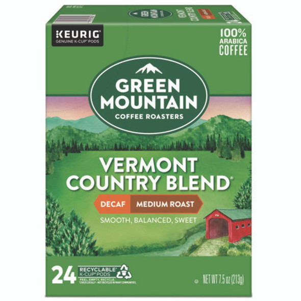 Vermont Country Blend Decaf Coffee K-Cups, 24/Box