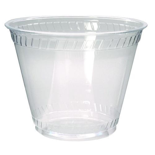 Kal-Clear PET Cold Drink Cups, Old Fashioned Glass, 9 oz, Plastic, Clear, 50/Sleeve, 20 Sleeves/Carton