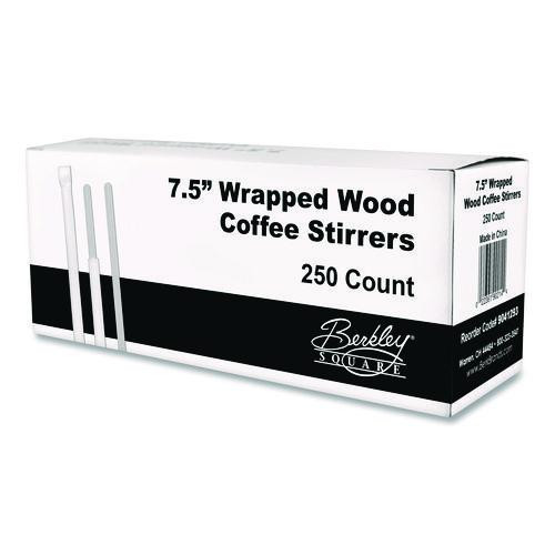 Wrapped Wood Stirrers, 7.5", 250/Box