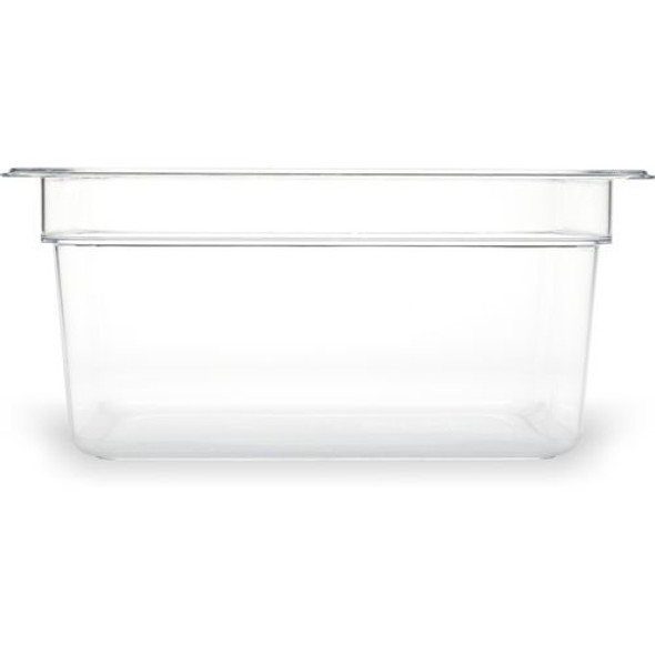 StorPlus Polycarbonate Food Pan, 8.7 qt, 10.38 x 12.75 x 6, Clear, Plastic