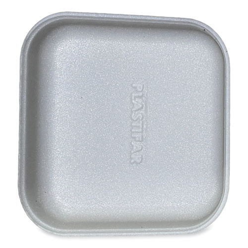 Meat Trays, #1, 5.38 x 5.38 x 1.07, White, Foam, 500/Carton