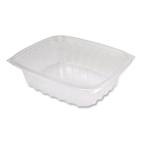 ClearPac Containers, 24 oz, 6.5 x 7.5 x 2, Clear, Plastic, 63/Pack, 8 Pack/Carton