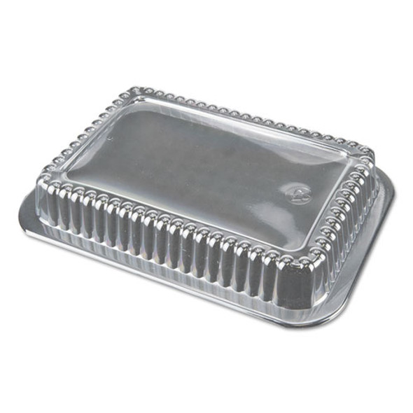 Dome Lids for 1.5 lb Oblong Containers, 6.56 x 4.63 x 2, Clear, Plastic, 500/Carton