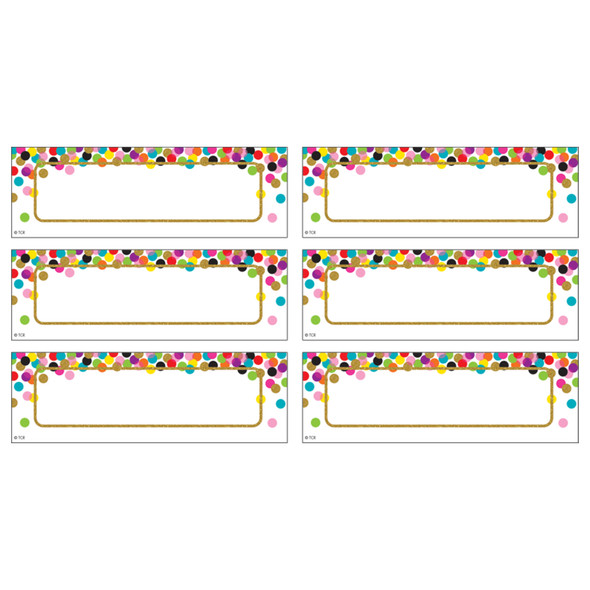 Confetti Labels Magnetic Accents, 20 Per Pack, 3 Packs