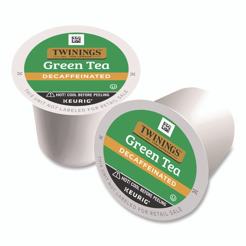 Tea K-Cups, Decaf Green Tea, 0.11 oz, 24/Box