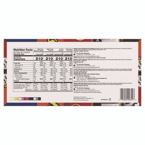 Full Size Chocolate Candy Bar Variety Pack, Assorted, 1.5 oz Bars, 30 Bars