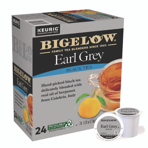 Earl Grey Tea K-Cup Pack, 24/Box, 4 Box/Carton