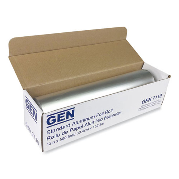 Standard Aluminum Foil Roll, 12" x 500 ft, 6/Carton Standard Aluminum Foil Roll, 12" x 500 ft, 6/Carton