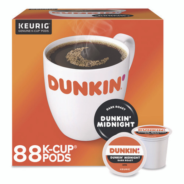 Midnight Coffee K-Cups, 0.35 oz, 22/Box, 4 Boxes/Carton