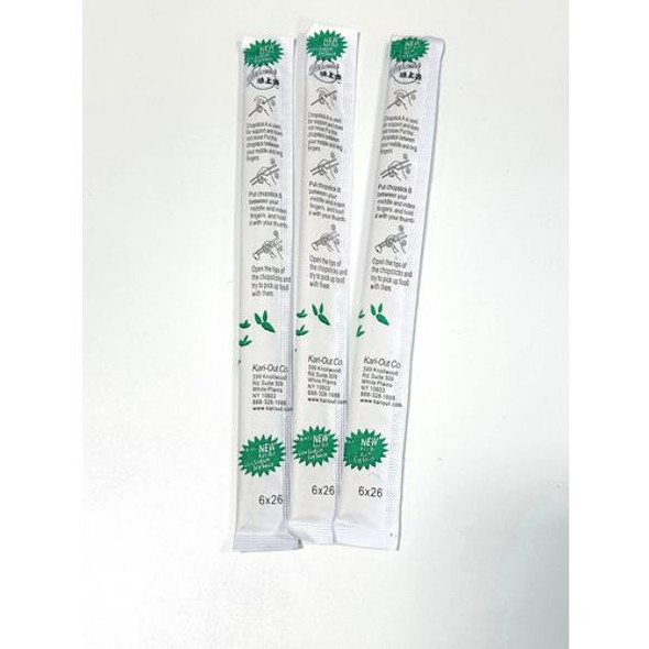 Chopsticks, Wood, 9", White, 1,340/Carton