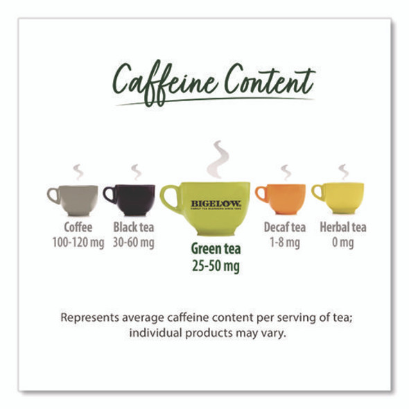 steep Cafe Organic Green Tea, Tropical, 50 Bags/Carton