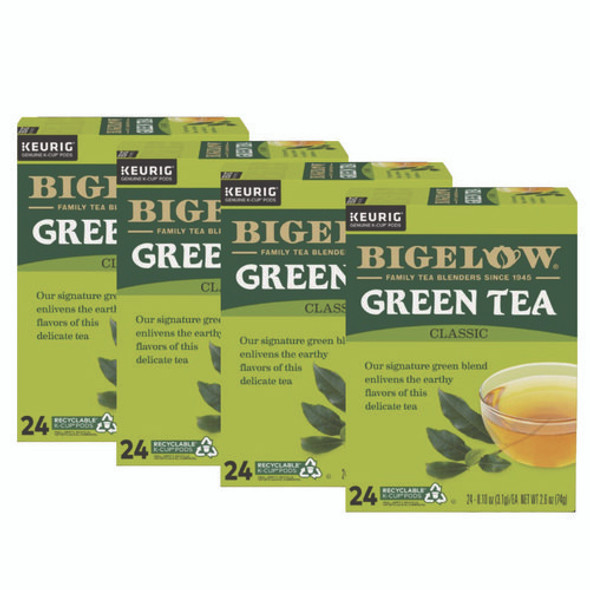 Green Tea K-Cup Pack, 24/Box, 4 Box/Carton