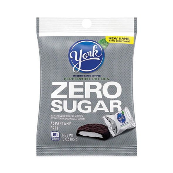 Sugar Free Peppermint Pattie, 3 oz Peg Bags, 12/Carton