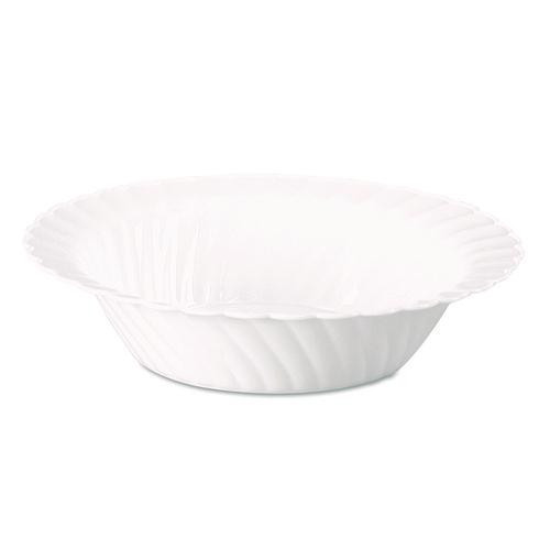 Classicware Plastic Bowls, 10 oz, White, 10/Pack, 18 Packs/Carton