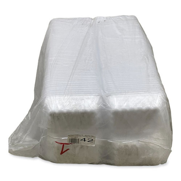 Meat Trays, #42K, 8.75 x 6.32 x 2.25, White, Foam, 252/Carton Meat Trays, #42K, 8.75 x 6.32 x 2.25, White, Foam, 252/Carton