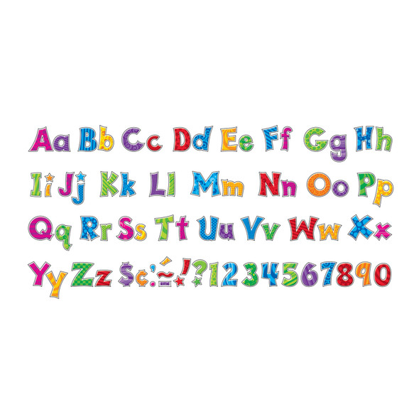 Patchwork FF 4" Friendly Combo Ready Letters®, 3 Packs Patchwork FF 4" Friendly Combo Ready Letters®, 3 Packs