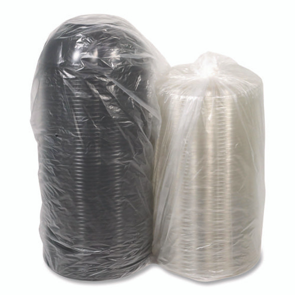 Roseware Bowl, 80 oz, 9.75" Diameter x 9" h, Black Base/Clear Lid, Plastic, 252/Carton