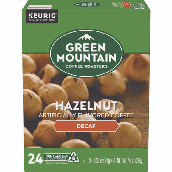 Hazelnut Decaf Coffee K-Cups, 24/Box
