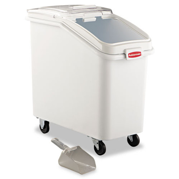 ProSave Mobile Ingredient Bin, 26.18 gal, 15.5 x 29.5 x 28, White, Plastic