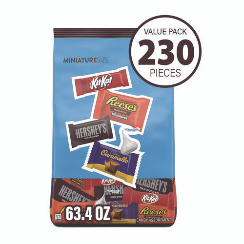 Assorted Minis Value Pack, Assorted Chocolates, 63.4 oz Bag, 230 Pieces