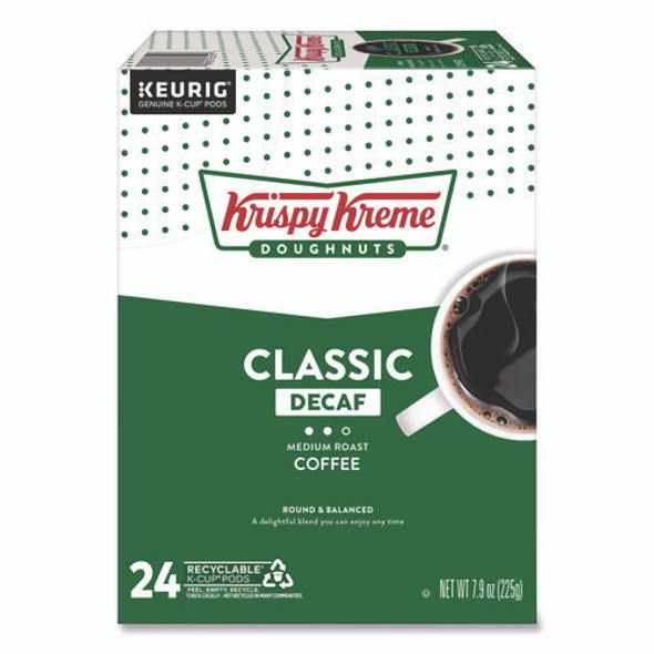 Classic Decaf Coffee K-Cups, Medium Roast, 24/Box