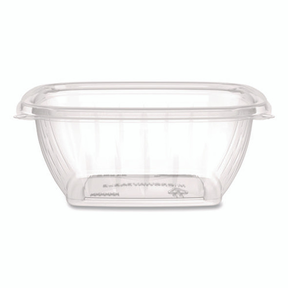 Square Plastic Bowls, 12 oz, 8.5 x 8.5 x 2.64, Clear, Plastic, 63 Bowls/Sleeve, 8 Sleeves/Carton