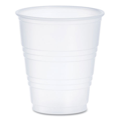 High-Impact Polystyrene Cold Cups, 5 oz, Plastic, Translucent, 100/Pack