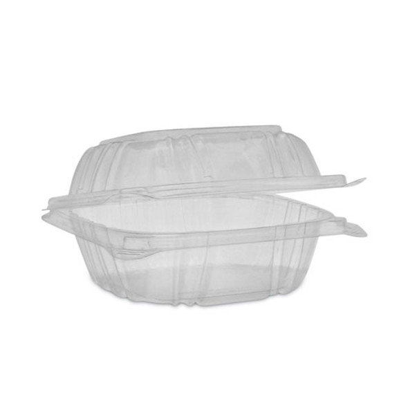 SENSATION SmartLock Hinged Lid Container, 5.24 x 5.25 x 2.57, Clear, Plastic, 375/Carton SENSATION SmartLock Hinged Lid Container, 5.24 x 5.25 x 2.57, Clear, Plastic, 375/Carton