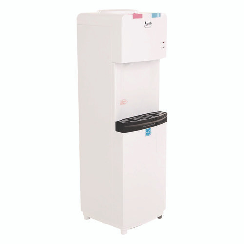 Hot and Cold Water Stand Up Dispenser, 3 gal to 5 gal, 11 x 12 x 36, White