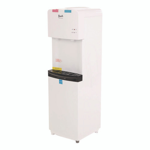 Hot and Cold Water Stand Up Dispenser, 3 gal to 5 gal, 11 x 12 x 36, White