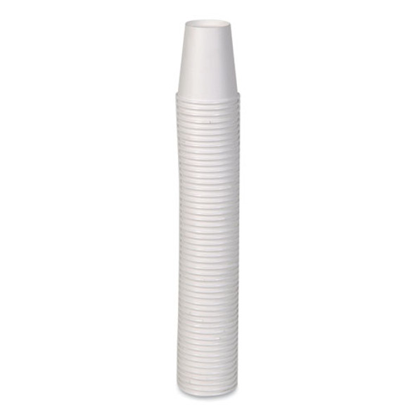 Paper Hot Cups, 10 oz, White, 50/Sleeve, 20 Sleeves/Carton